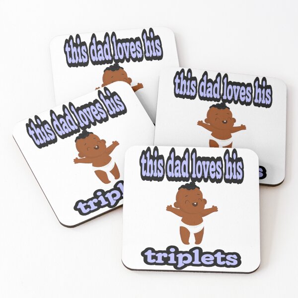 Item preview, this dad loves his triplets Classic T-Shirt designed and sold by Zidane45.