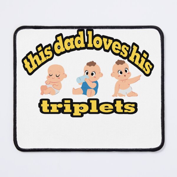 Item preview, This dad loves his triplets t-shirt classic designed and sold by Zidane45.