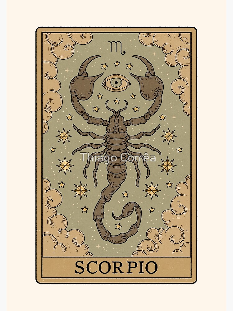 Thumbnail 3 of 3, Art Print, Scorpio Card designed and sold by thiagocorream.