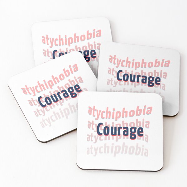 Item preview, overcoming fear of failure atychiphobia design - atychiphobia and overcoming fear of failure typographie designed and sold by AnsykD.