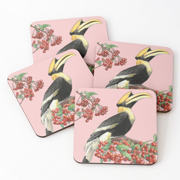 Item preview, Great Indian Hornbill and Firethorn designed and sold by YuNikDraw.