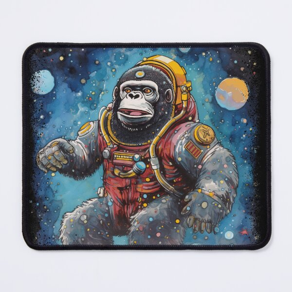 Item preview, Fly High with a Chimpanzee in This Dreamy Space Adventure designed and sold by Dontobiasshop.