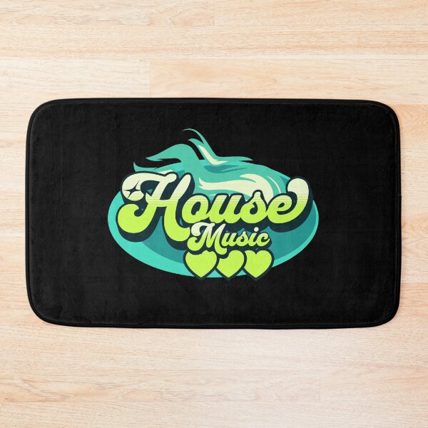 Item preview, HOUSE MUSIC - House Music Heat (aqua blue/lime)  designed and sold by Discothreadz.