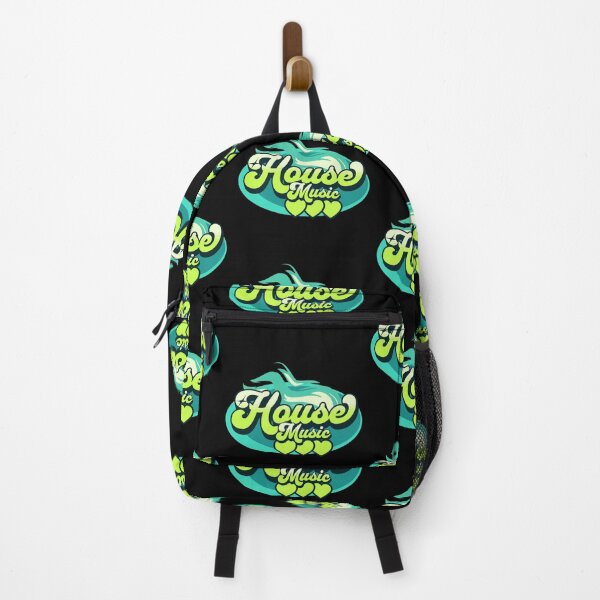 Item preview, HOUSE MUSIC - House Music Heat (aqua blue/lime)  designed and sold by Discothreadz.