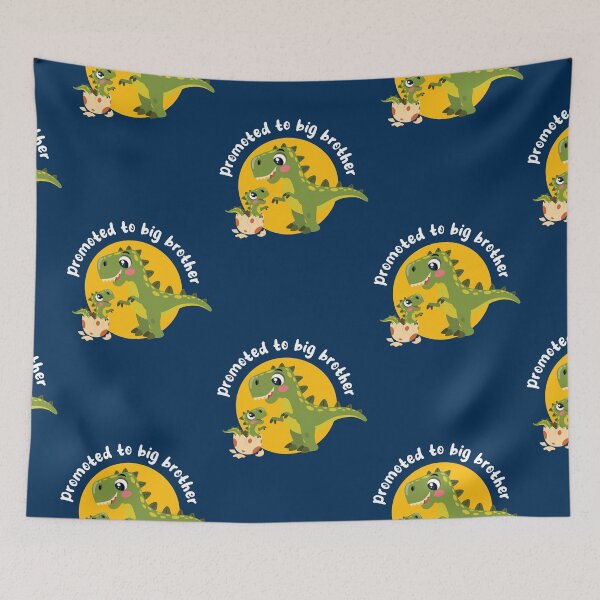 Item preview, Promoted to big brother - kid dinosaur (on dark colors) designed and sold by messy-nessie.