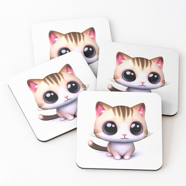 Item preview, Gatito lindo de Kawaii del arte del AI designed and sold by Artist4God.