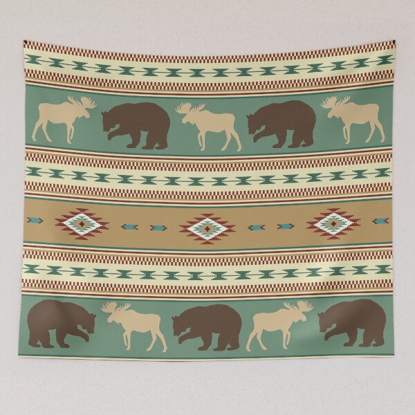 Item preview, Rustic Lodge Green designed and sold by LifeNonchalant.