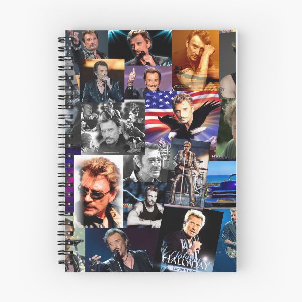 Item preview, Johnny Hallyday French singer Assorted Rectangular Vintage Collage designed and sold by CollageHeaven.