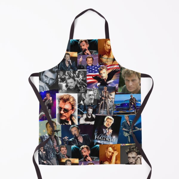 Item preview, Johnny Hallyday French singer Assorted Rectangular Vintage Collage designed and sold by CollageHeaven.