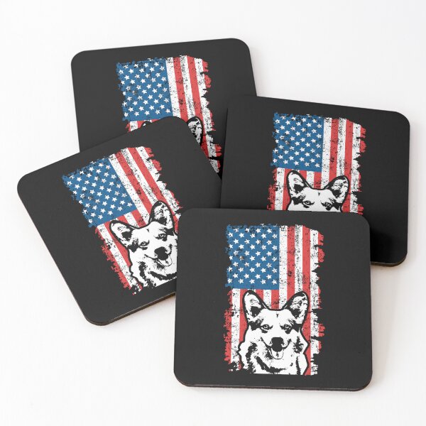 Item preview, Pembroke Welsh Corgi Dog American Flag designed and sold by EstelleStar.