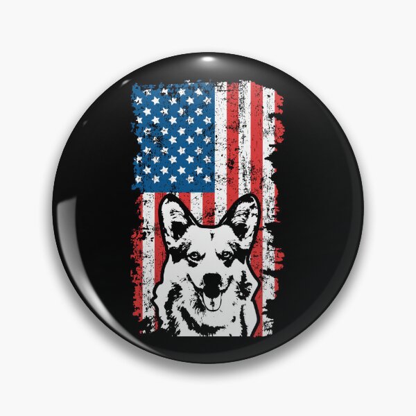 Item preview, Pembroke Welsh Corgi Dog American Flag designed and sold by EstelleStar.