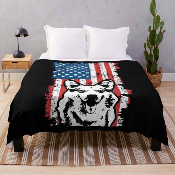 Item preview, Pembroke Welsh Corgi Dog American Flag designed and sold by EstelleStar.
