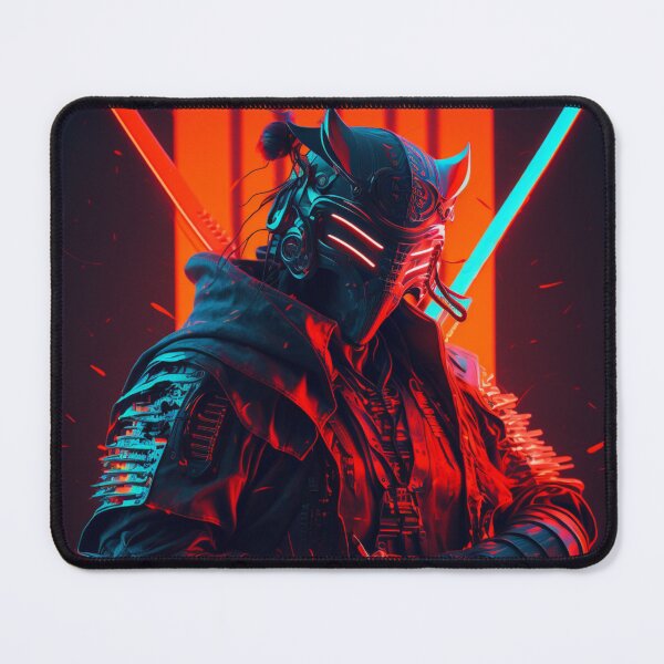Item preview, Cyberpunk Samurai - Neon Red Katana in Cinematic Scene designed and sold by kfir marco.