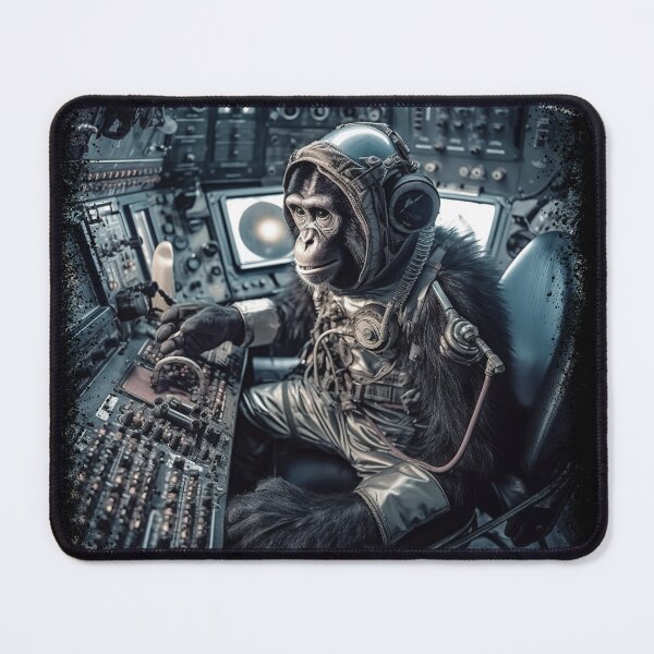 Item preview, A Space Adventure Unlike Any Other with a Chimpanzee designed and sold by Dontobiasshop.