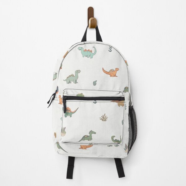 Item preview, Evoke a natural and fresh atmosphere: Cartoon dinosaurs and floral patterns in a tiled layout. designed and sold by SML(Smiling Cool) PinkBubble.