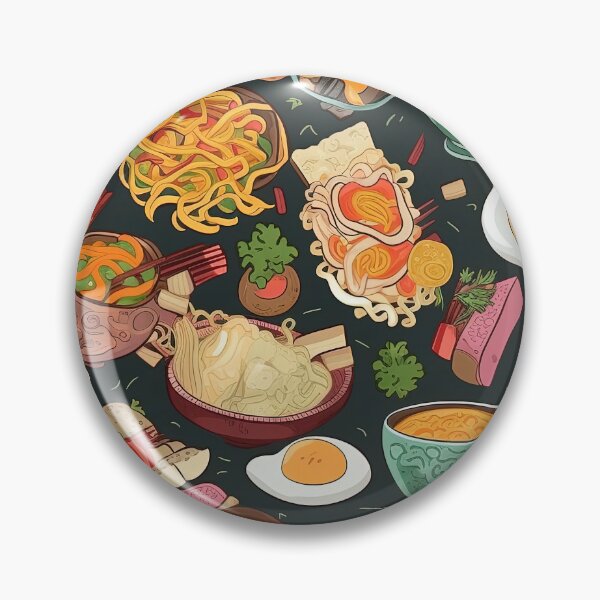Artikelvorschau, Tasty Ramen Extravaganza - Hearty Noodles Overflowing from Bowl entworfen und verkauft von arbaxas.