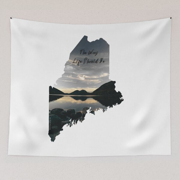 Item preview, Maine, The Way Life Should Be - Bubbles, Acadia - Scandi Sunshine designed and sold by TwoSmallPtatoes.