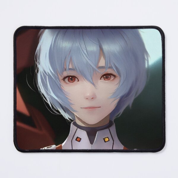 Item preview, Rei Ayanami Oil Portrait designed and sold by AiAnimeUS.
