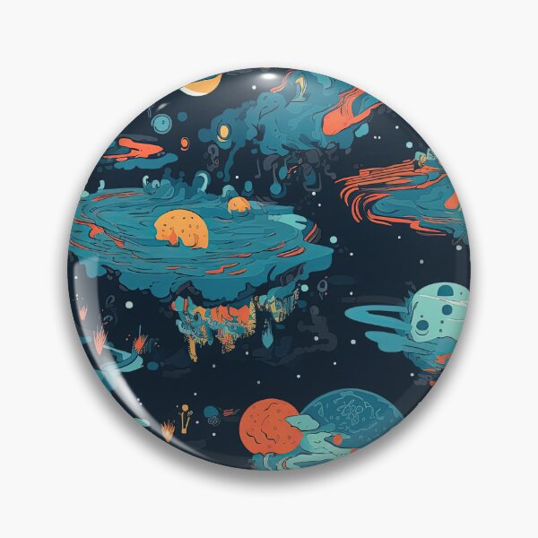 Artikelvorschau, nd of the World Repeating Pattern - Apocalyptic Space and Damaged Earth Art entworfen und verkauft von arbaxas.