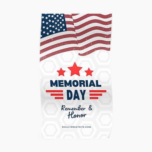 Memorial day quotes for 2022- USA memorial day. Poster for Sale by  Artgraphix