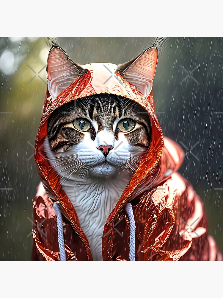 Cat 2025 print raincoat