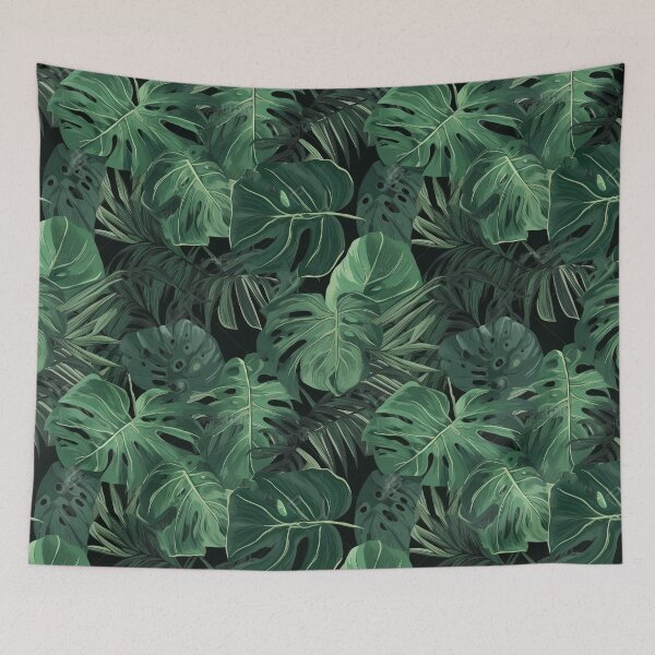 Artikelvorschau, Contemporary Tropical Foliage Repeating Pattern - Chic & Nature-Inspired Design entworfen und verkauft von arbaxas.