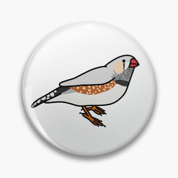 Item preview, male chestnut flanked zebra finch designed and sold by Kelsea Taylor.
