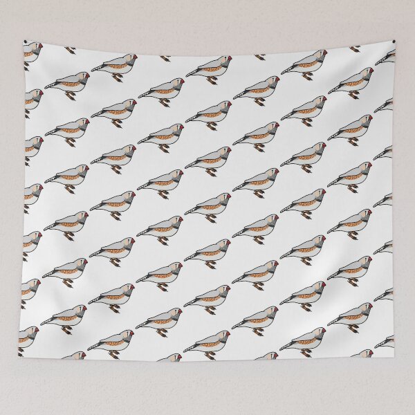 Item preview, male chestnut flanked zebra finch designed and sold by Kelsea Taylor.