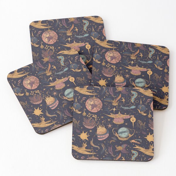 Item preview, Mystical Knowledge Repeating Pattern - Enchanted Books and Celestial Beauty designed and sold by arbaxas.
