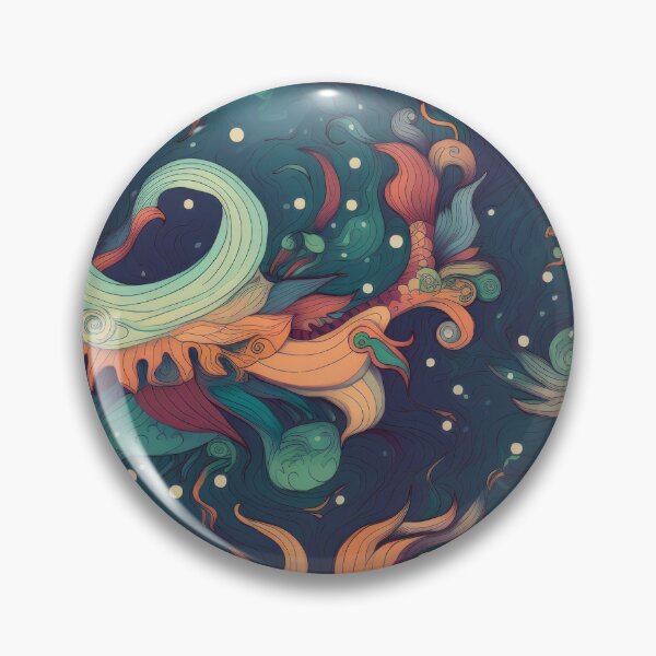Artikelvorschau, Elemental Dragons in Cosmic Harmony Repeating Pattern - Swirling Galaxies and Mythical Guardians entworfen und verkauft von arbaxas.