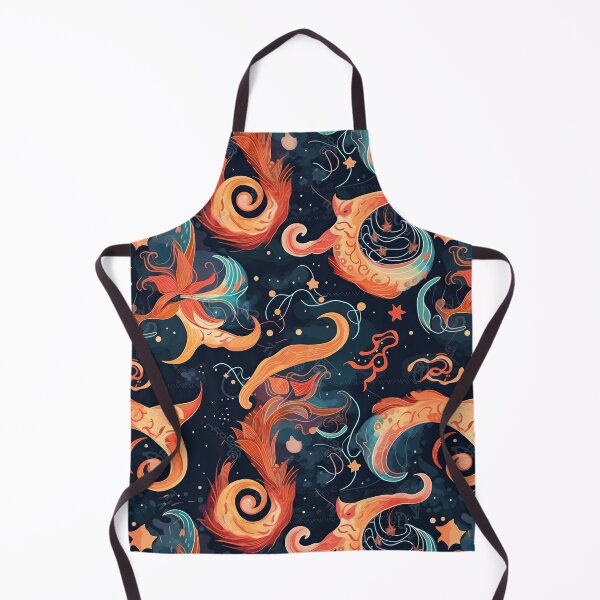 Item preview, Celestial Elemental Dragons Repeating Pattern - Balance and Harmony in the Cosmos designed and sold by arbaxas.