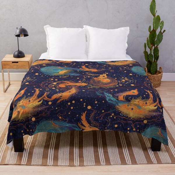 Item preview, Mythical Elemental Dragons Repeating Pattern - Swirling Galaxies and Cosmic Balance designed and sold by arbaxas.