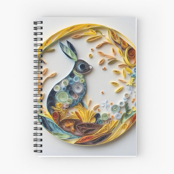 Item preview, Earth Rabbit - Quilled Paper Artwork - AI Generated designed and sold by Quilluminations.