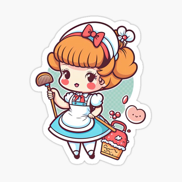 Item preview, Cute Maid Housekeeping designed and sold by ultra-cute.