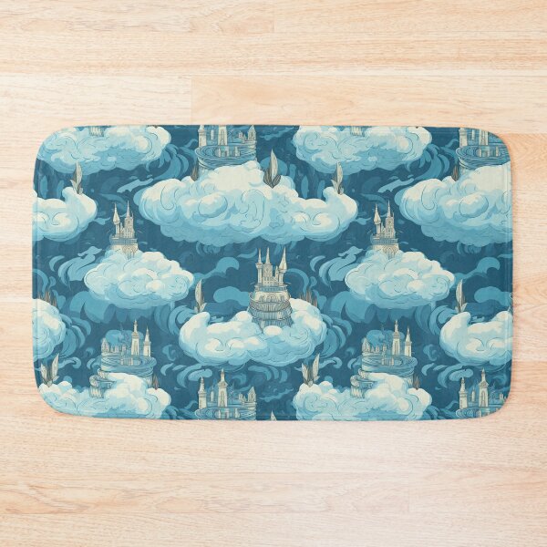 Item preview, Mythical Castles & Cloud Formations Repeating Pattern - Ethereal Architecture in the Sky designed and sold by arbaxas.