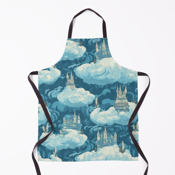 Item preview, Mythical Castles & Cloud Formations Repeating Pattern - Ethereal Architecture in the Sky designed and sold by arbaxas.