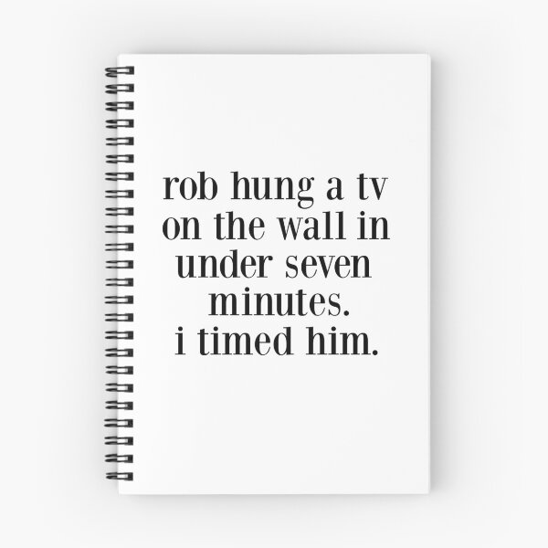 Item preview, rob hung a tv on the wall in under seven minutes. i timed him. designed and sold by pnkrose.
