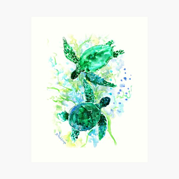 Item preview, Sea Turtles designed and sold by surenart.