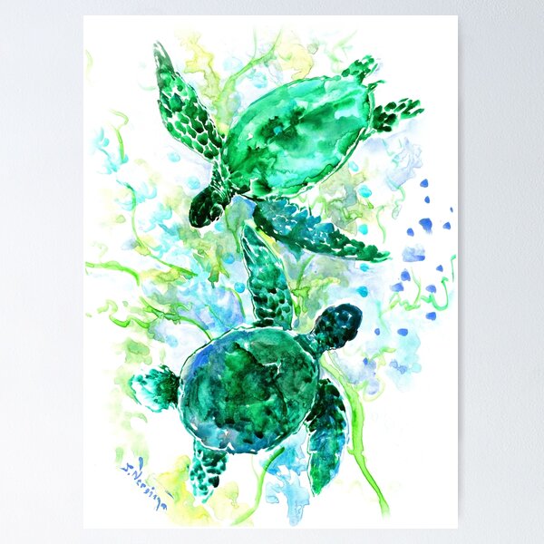 Item preview, Sea Turtles designed and sold by surenart.
