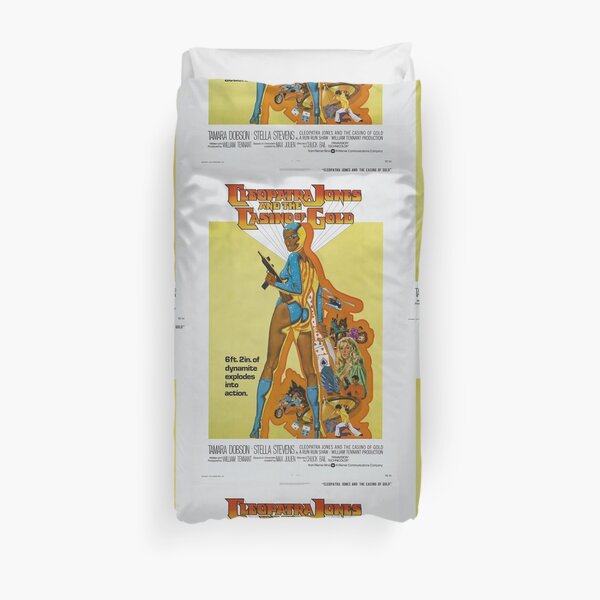 Cleopatra Jones and The Casino of Gold (Blue) Duvet Cover