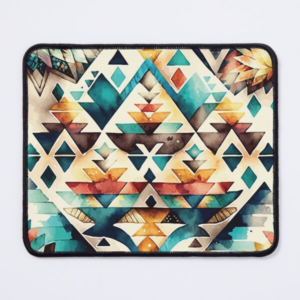 Item preview, A Southwestern Aztec Design with Flowers- Boho Chic Patterns designed and sold by GVRDesign.