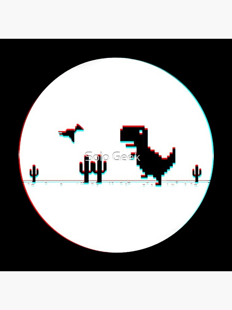 Chrome Dino | The Dinosaur Game | T-Rex Game | No Internet | Art Board Print