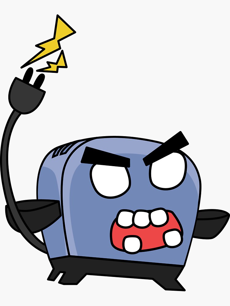 angry zombie toaster by shortstack