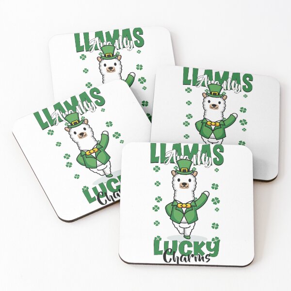 Item preview, llamas are my lucky charms St Patrick_s Day   designed and sold by jaleisilcox.
