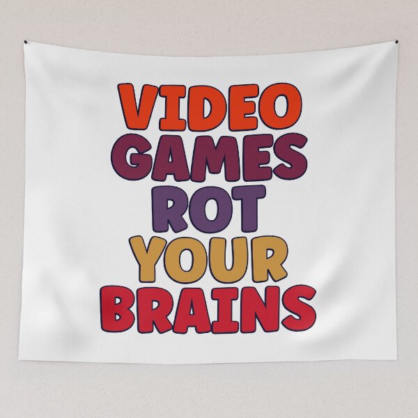 Aperçu de l'œuvre Jeux vidéo Rot Your Brains Sticker créée et vendue par KGN CREATIVITY.