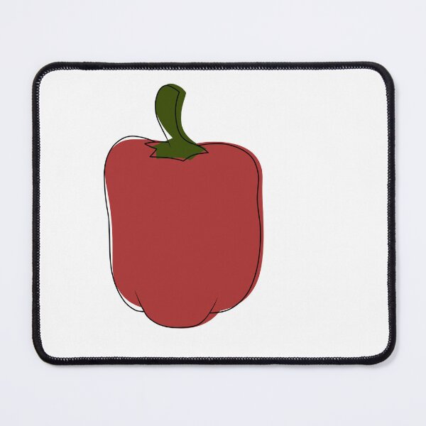 Item preview, Minimalist red bell pepper designed and sold by anycolorart.