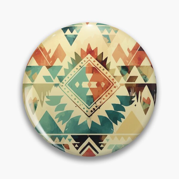 Item preview, A Delicate Aztec Geometric Southwestern Design - Boho Chic Patterns designed and sold by GVRDesign.