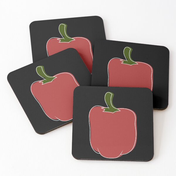 Item preview, Minimalist red bell pepper designed and sold by anycolorart.