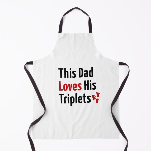 Item preview, this dad loves his triplets tshirt designed and sold by AnsykD.