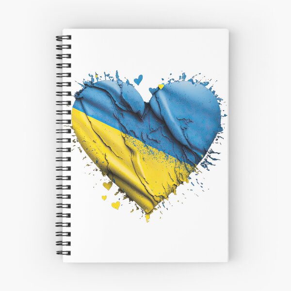 Item preview, Heart on Ukraine flag colors blue and yellow  designed and sold by TetianaArt.